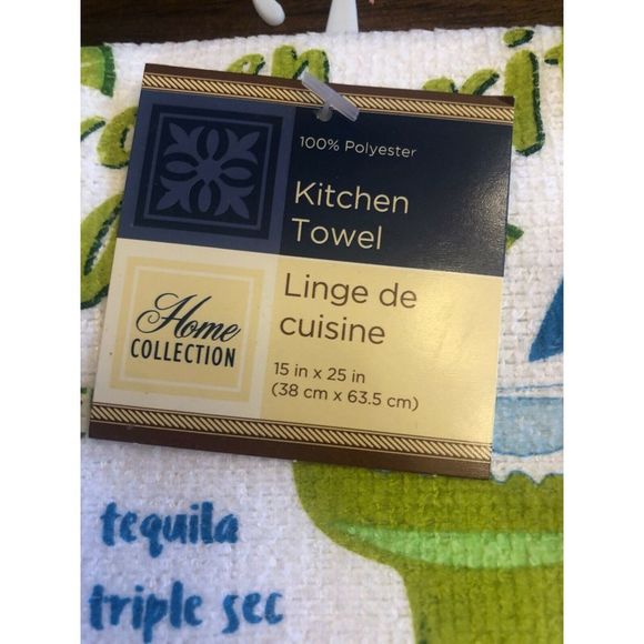 2 MARGARITA RECIPE Kitchen Hand Towels - Picture 4 of 4